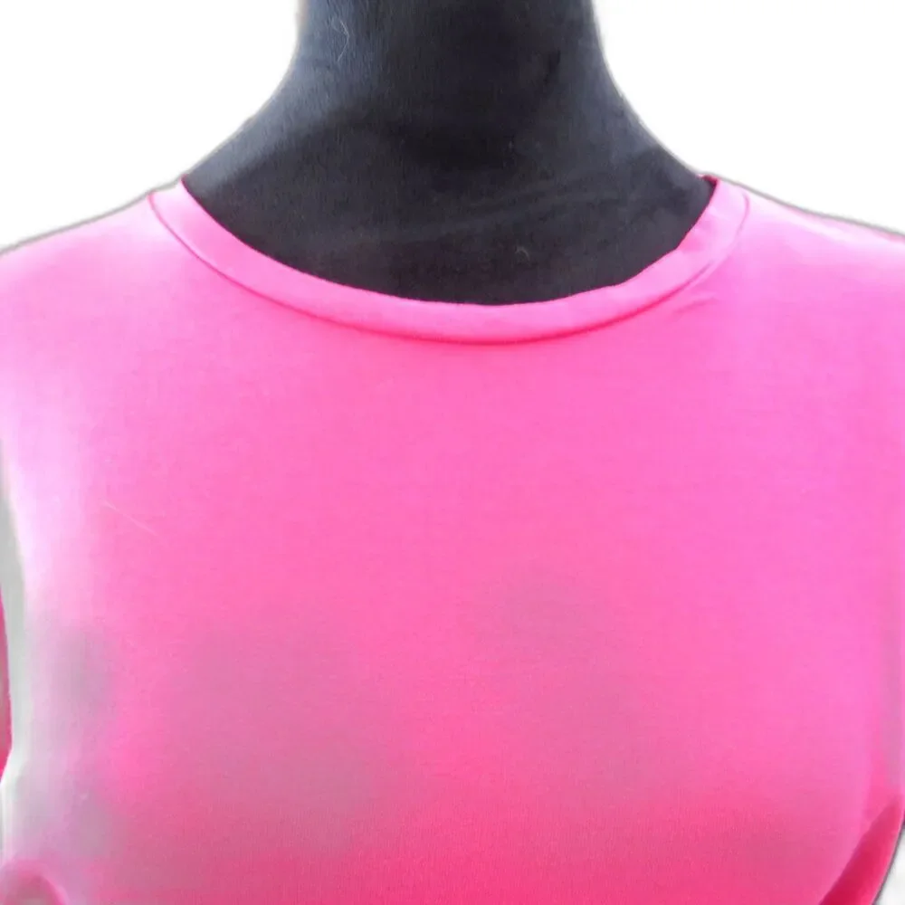Express T-Shirt Mini Dress Tie Waist Fuchsia Pink Small EUC - Picture 2 of 8